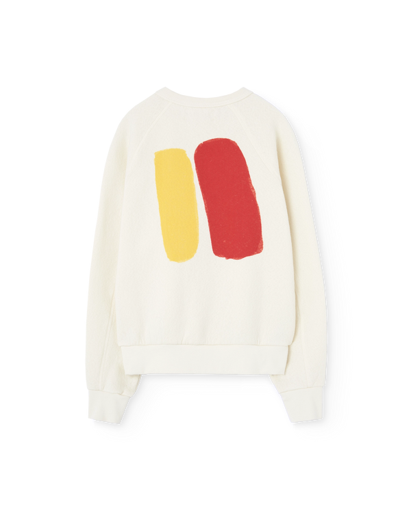 Raw White Shark Sweatshirt PRODUCT BACK