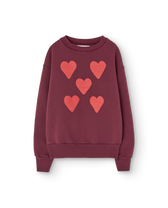 Hearts Browned Garnet Bear Sweatshirt PRODUCT FRONT