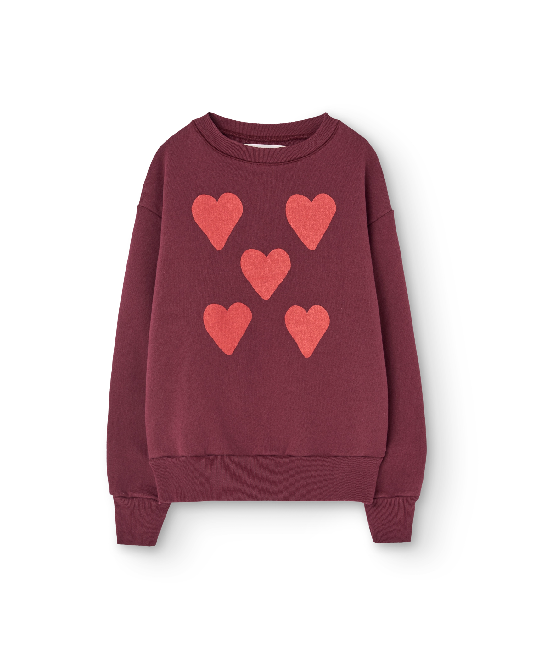 Hearts Browned Garnet Bear Sweatshirt PRODUCT FRONT