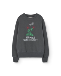 Flowers Dark Grey Bear Sweatshirt COVER