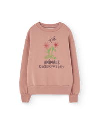 Flowers Dusty Coral Bear Sweatshirt COVER