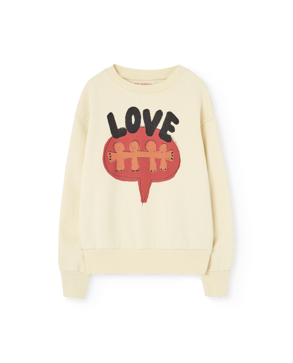 Love Flan Yellow Bear Sweatshirt PRODUCT FRONT