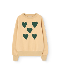 Hearts Soft Brown Bear Sweatshirt COVER