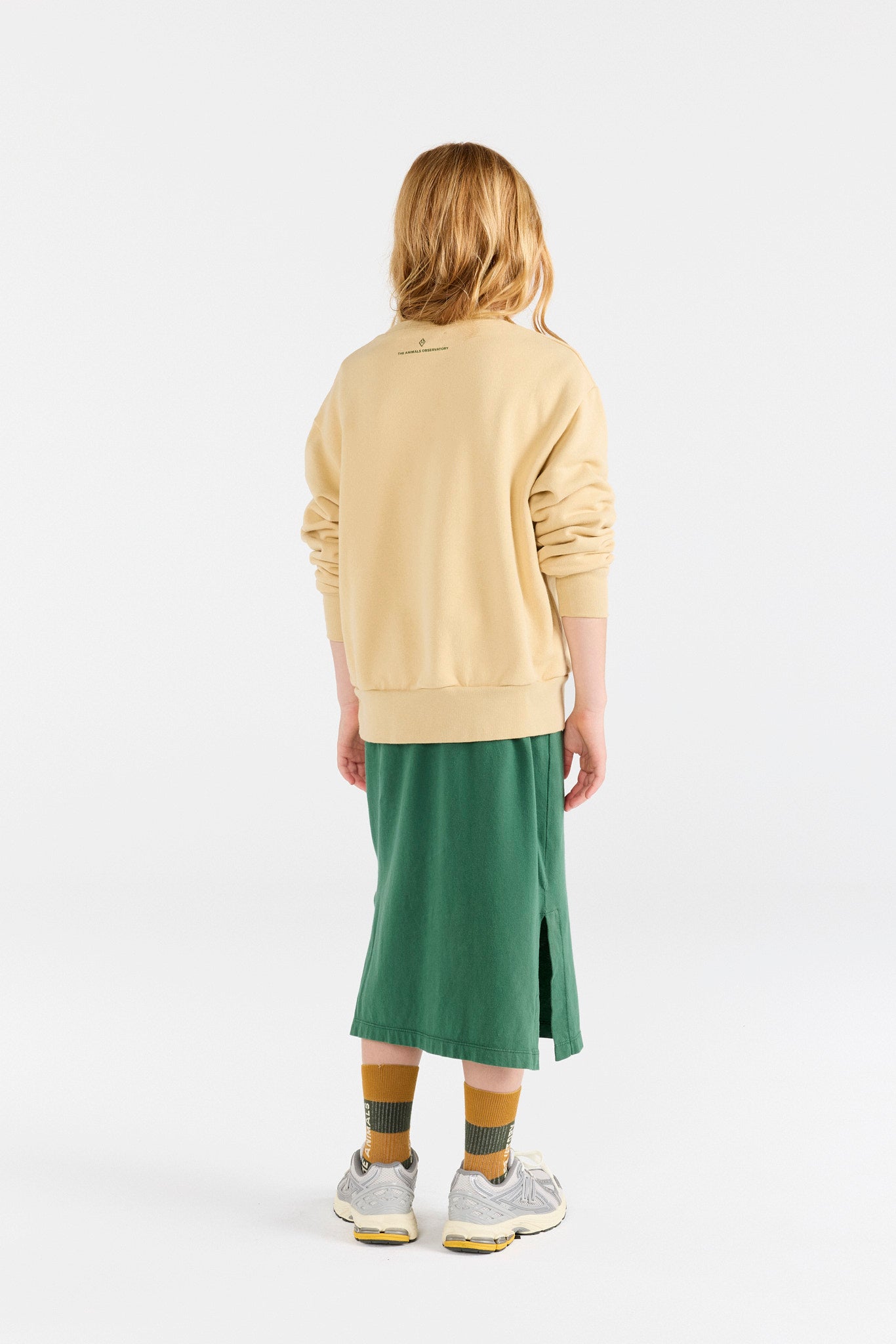 Hearts Soft Brown Bear Sweatshirt MODEL BACK