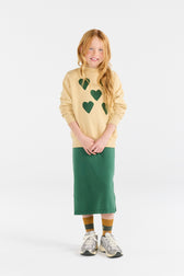 Hearts Soft Brown Bear Sweatshirt MODEL FRONT