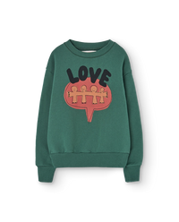 Love Green Bear Sweatshirt COVER
