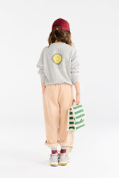 Sun Grey Bear Sweatshirt MODEL BACK