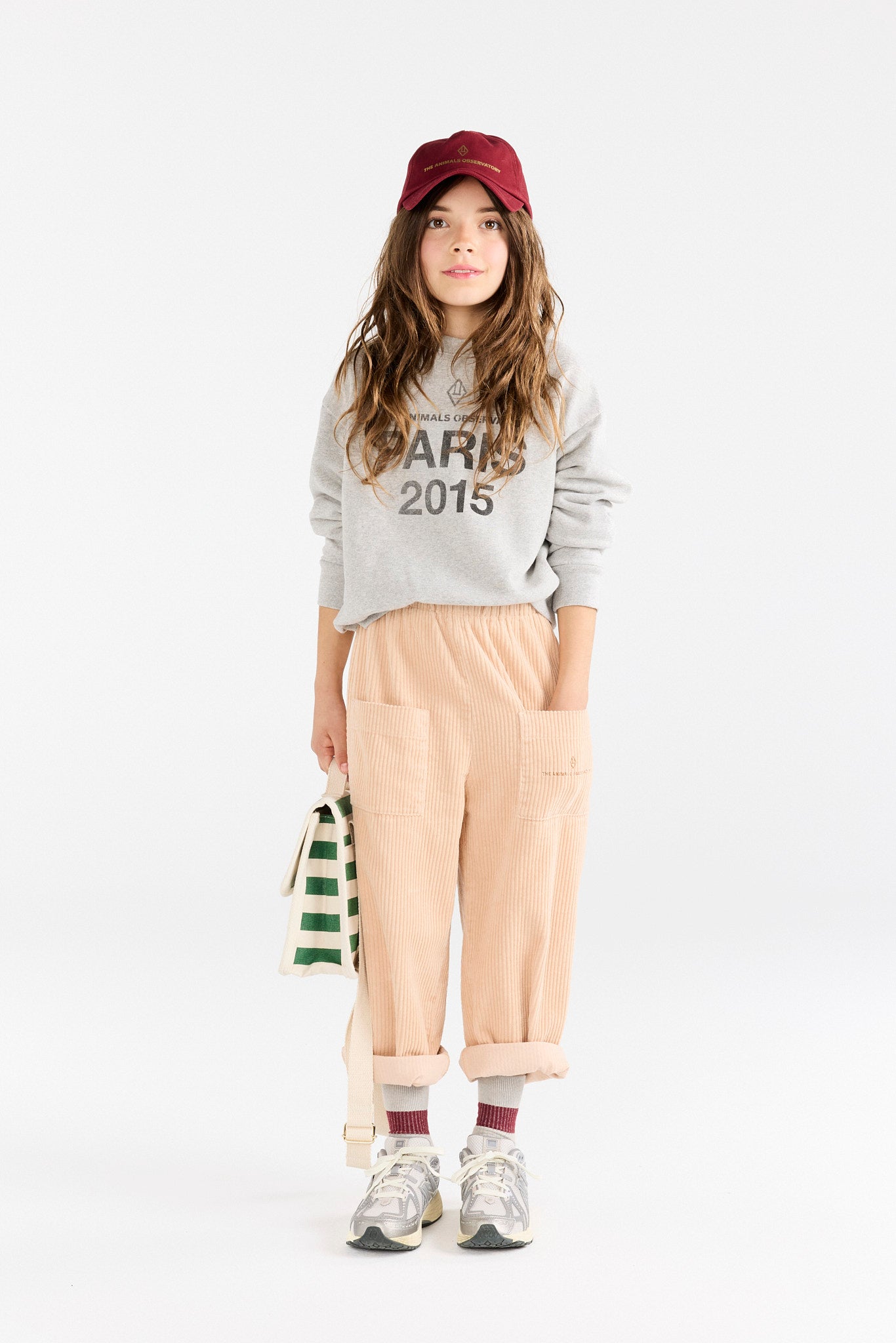 Sun Grey Bear Sweatshirt MODEL FRONT