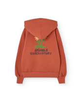 Flowers Fig Red Beaver Hoodie PRODUCT BACK