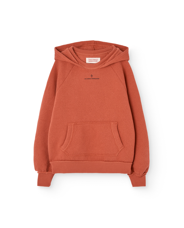 Flowers Fig Red Beaver Hoodie PRODUCT FRONT