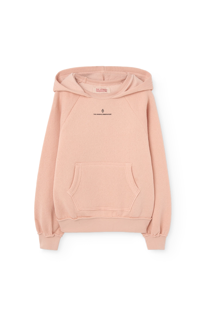 Soft Coral Beaver Hoodie PRODUCT FRONT