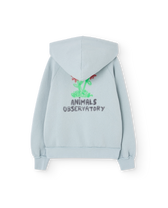 Flowers Blue Beaver Hoodie PRODUCT BACK