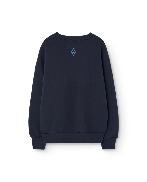 Navy Leo Sweatshirt PRODUCT BACK
