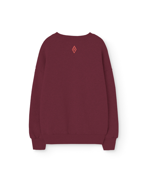 Browned Garnet Leo Sweatshirt PRODUCT BACK