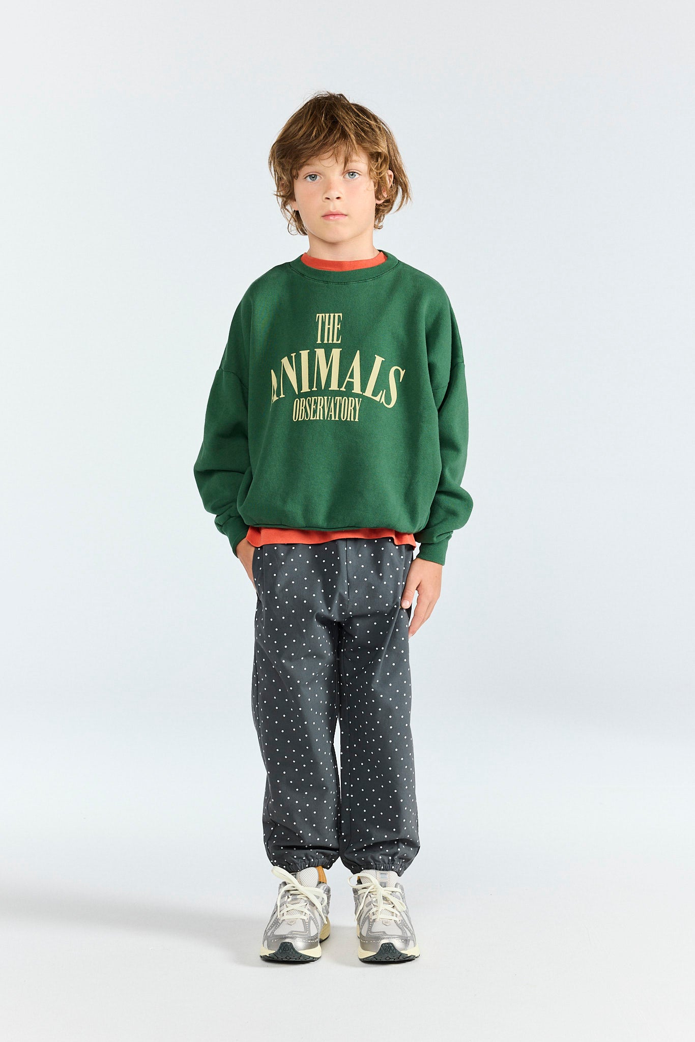 Green Leo Sweatshirt MODEL FRONT
