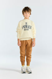Raw White Leo Sweatshirt MODEL FRONT