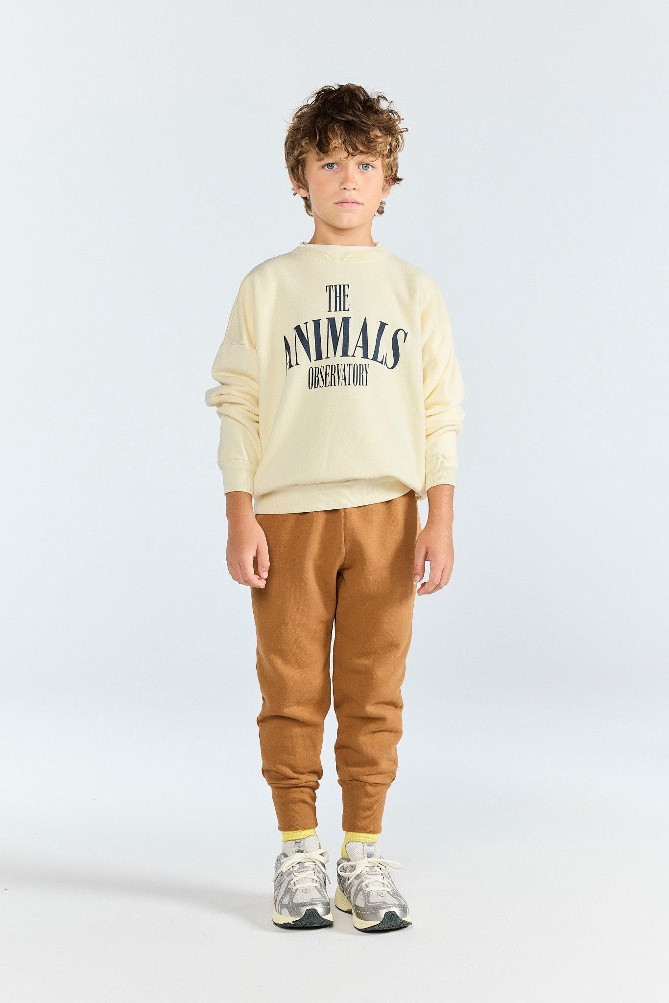 Raw White Leo Sweatshirt MODEL FRONT