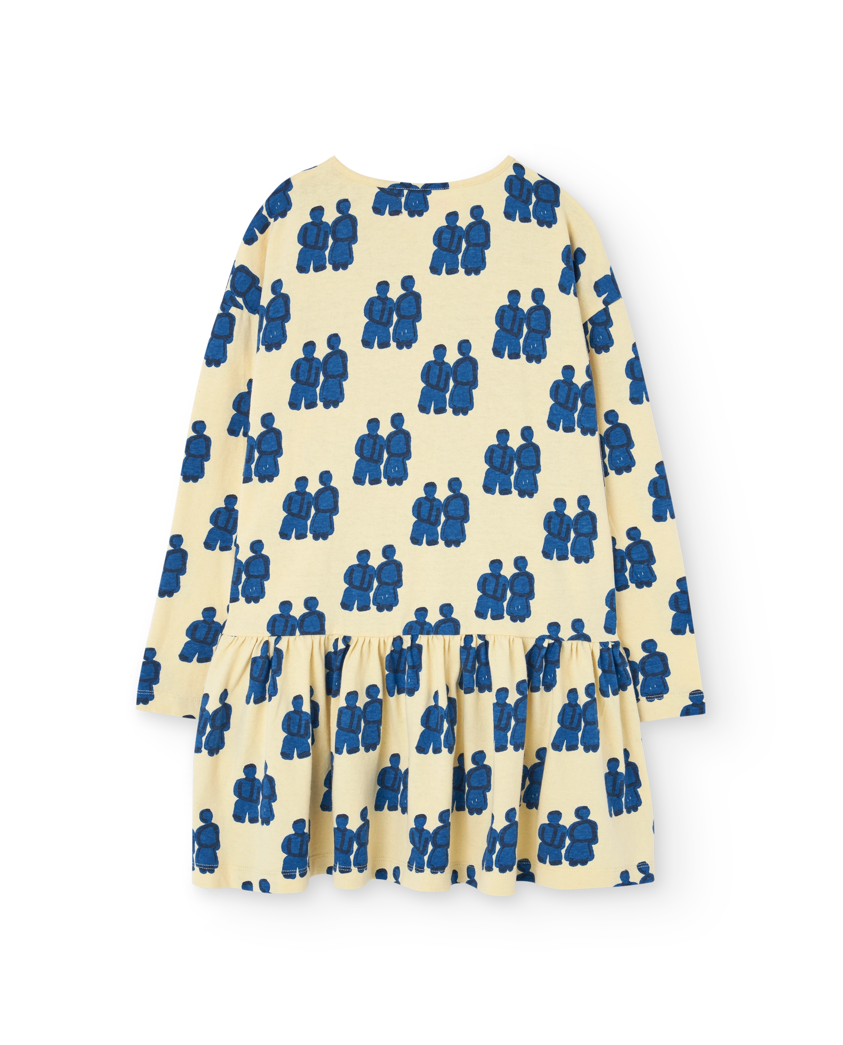 Flan Yellow Macaw Dress PRODUCT BACK