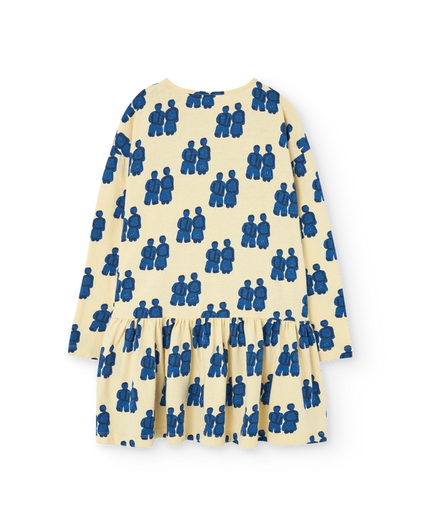 Flan Yellow Macaw Dress PRODUCT BACK