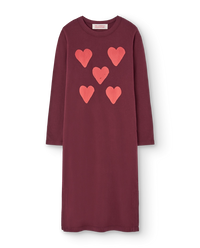 Hearts Browned Garnet Barbet Dress COVER