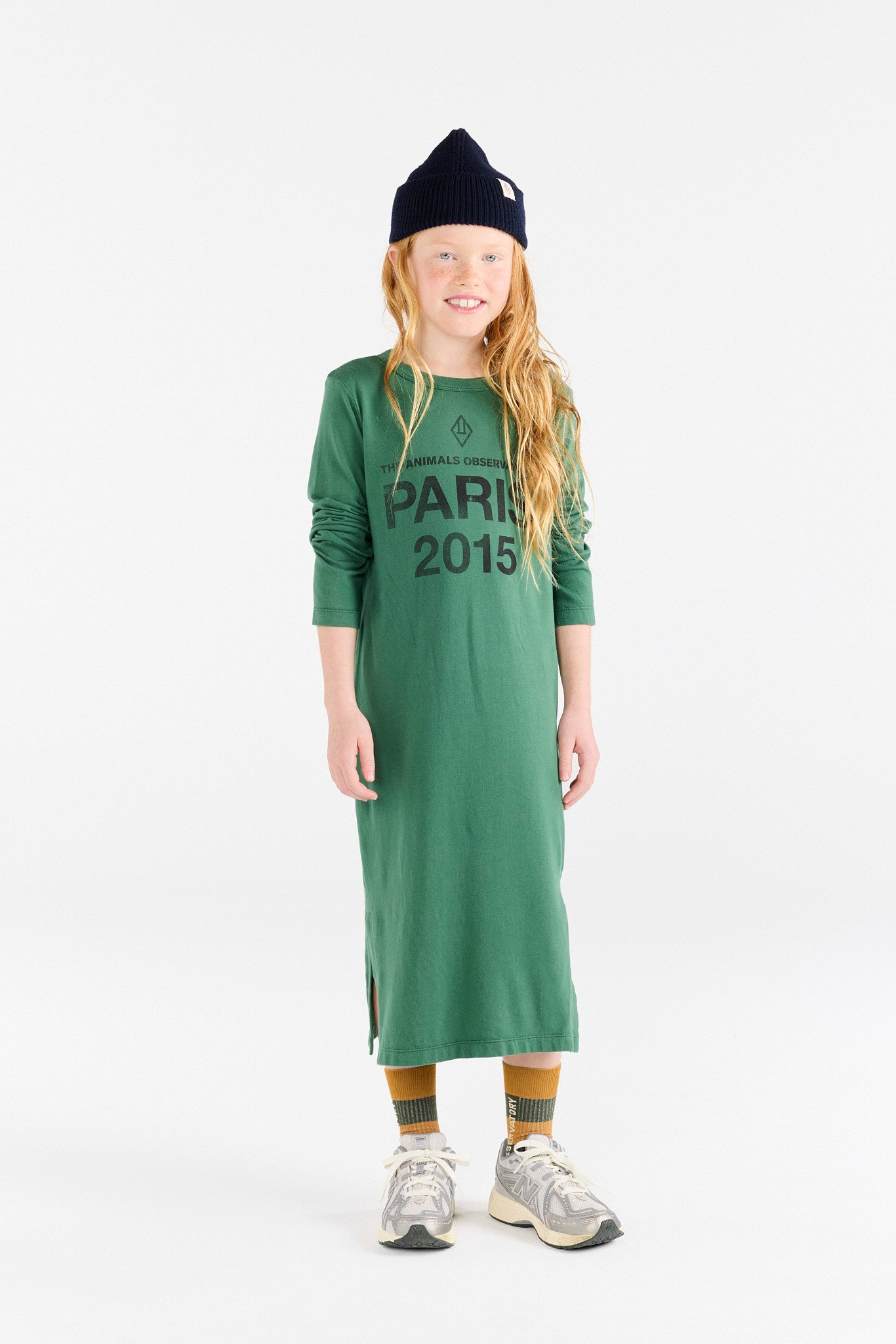 Sun Green Barbet Dress MODEL FRONT