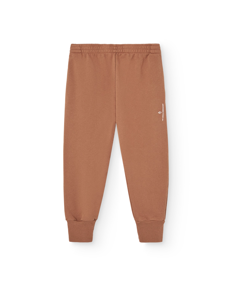 Almond Brown Panther Sweatpants COVER