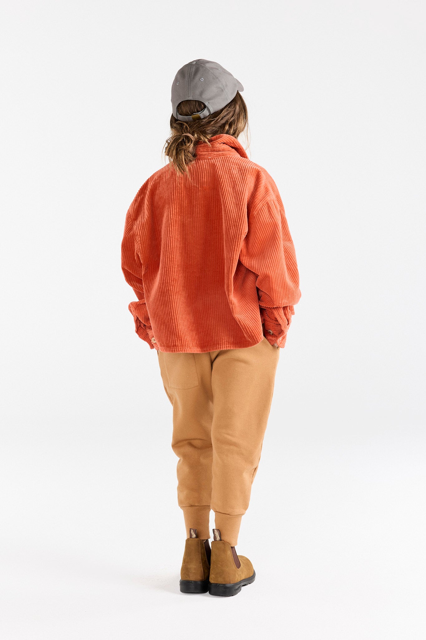 Almond Brown Panther Sweatpants MODEL BACK