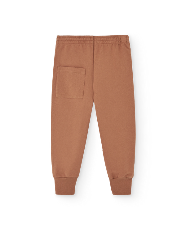 Almond Brown Panther Sweatpants PRODUCT BACK