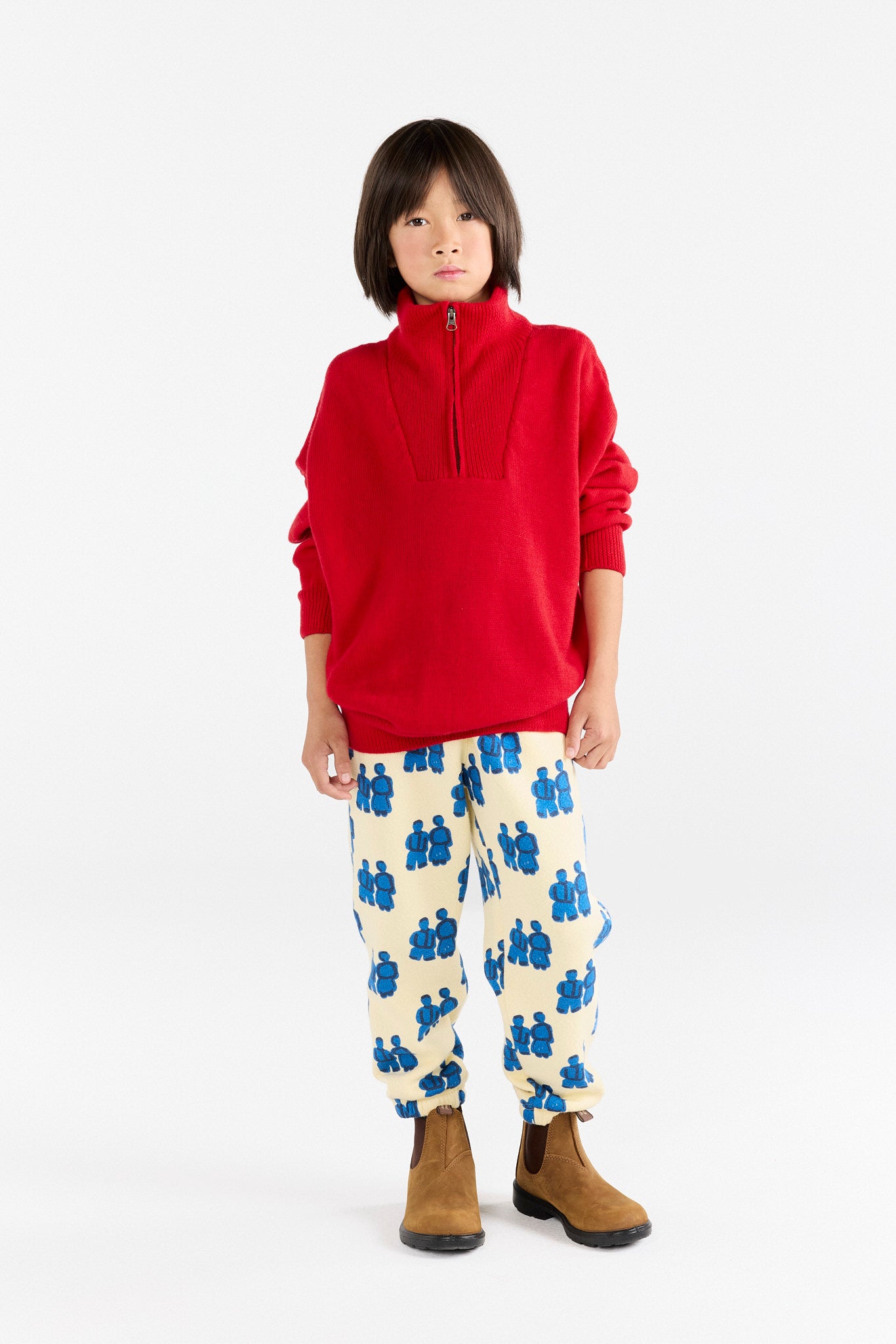 Flan Yellow Dromedary Sweatpants MODEL FRONT