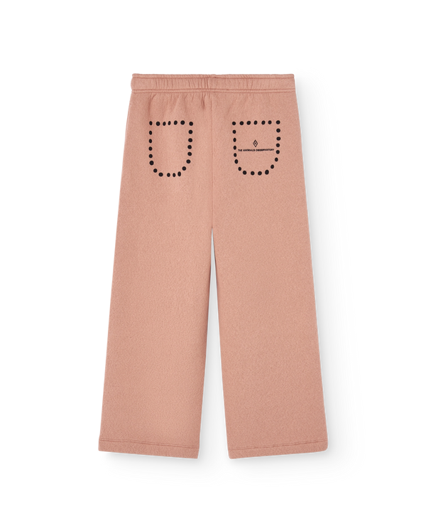 Dots Dusty Coral Horse Sweatpants PRODUCT BACK