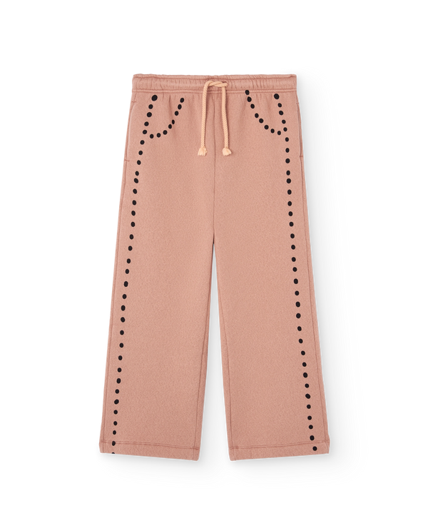 Dots Dusty Coral Horse Sweatpants PRODUCT FRONT