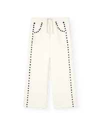 Dots White Horse Sweatpants COVER