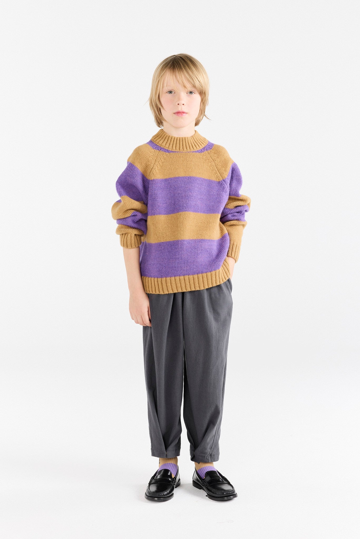 Dark Grey Stag Sweatpants MODEL FRONT