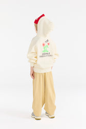 Soft Brown Stag Sweatpants MODEL BACK