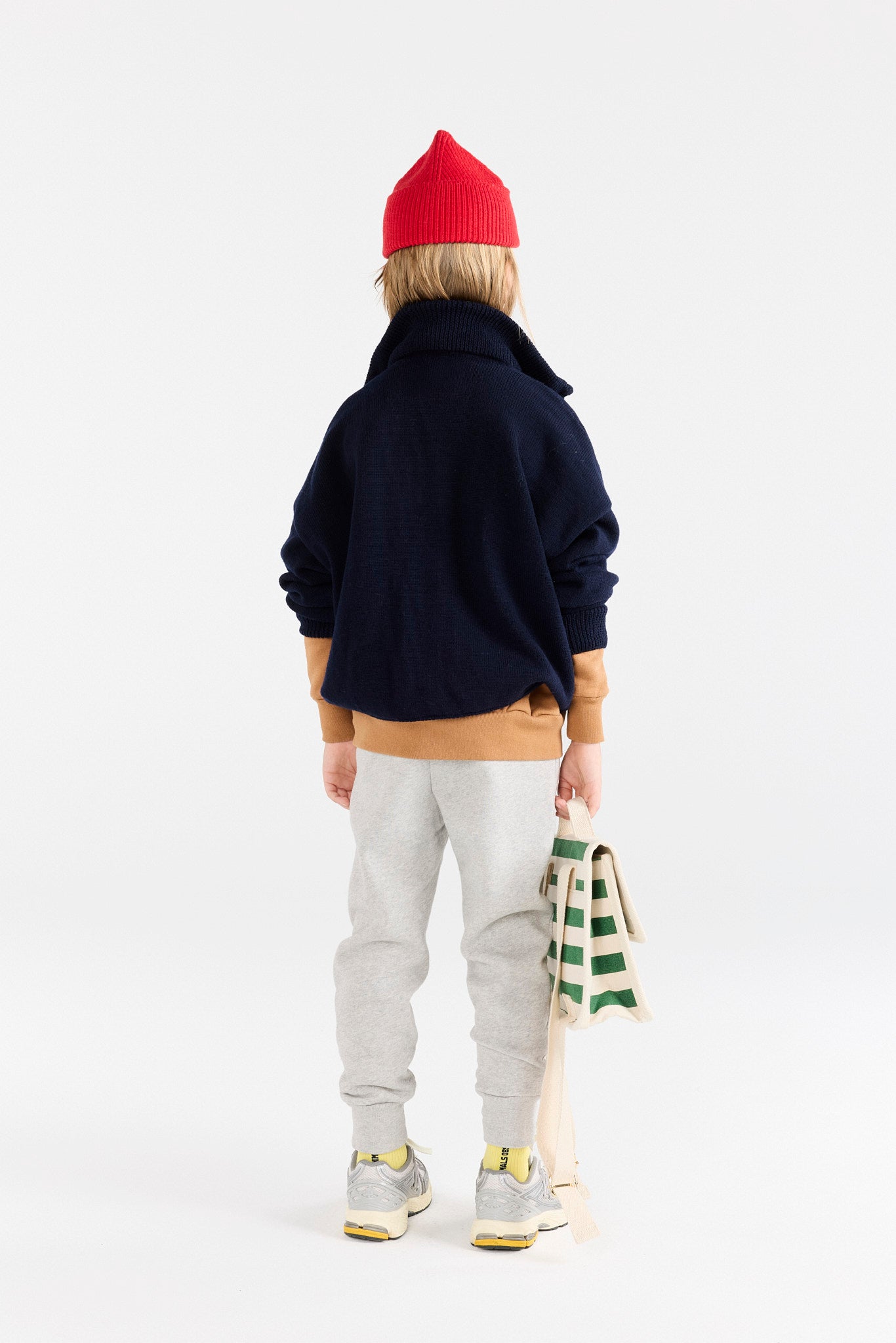 Grey Draco Sweatpants MODEL BACK