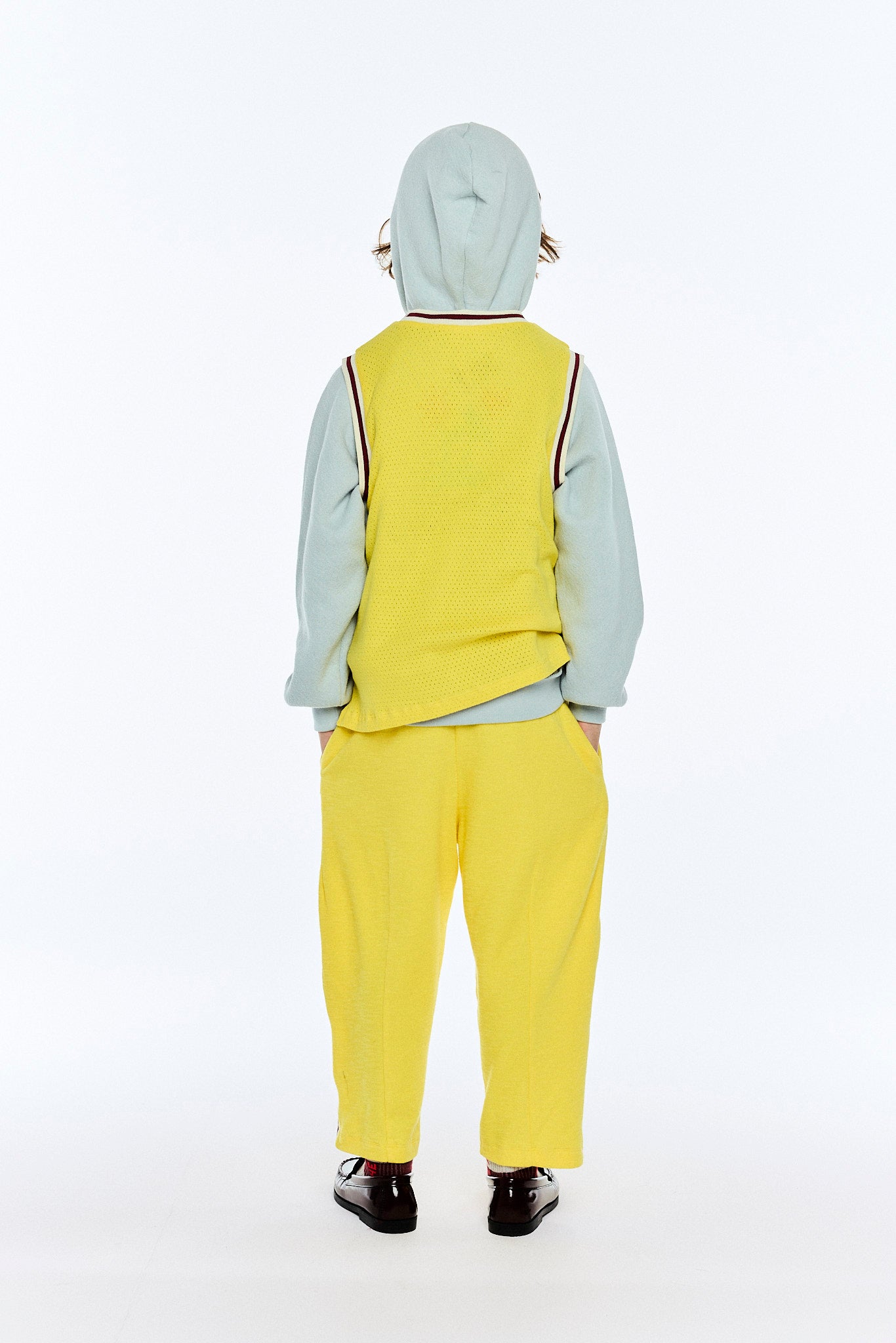 Yellow Camaleon Sweatpants MODEL BACK