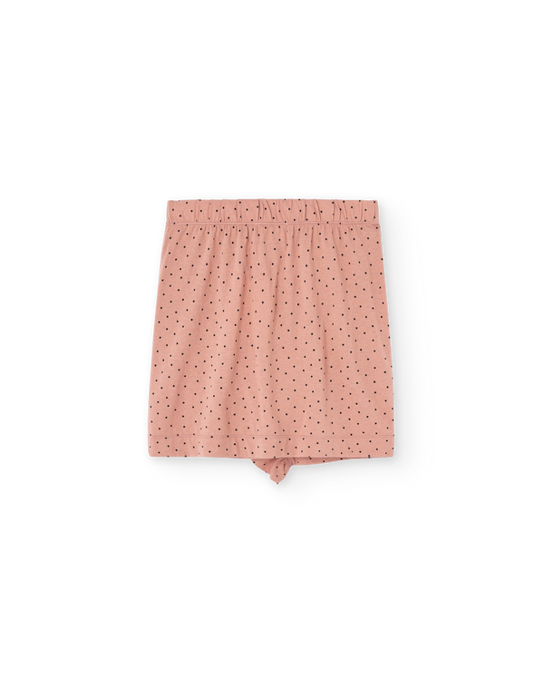 Dusty Coral Manatee Mini Skirt PRODUCT BACK