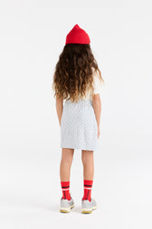 Blue Manatee Mini Skirt MODEL BACK