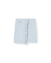 Blue Manatee Mini Skirt PRODUCT FRONT