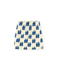 Flan Yellow Kitten Mini Skirt COVER