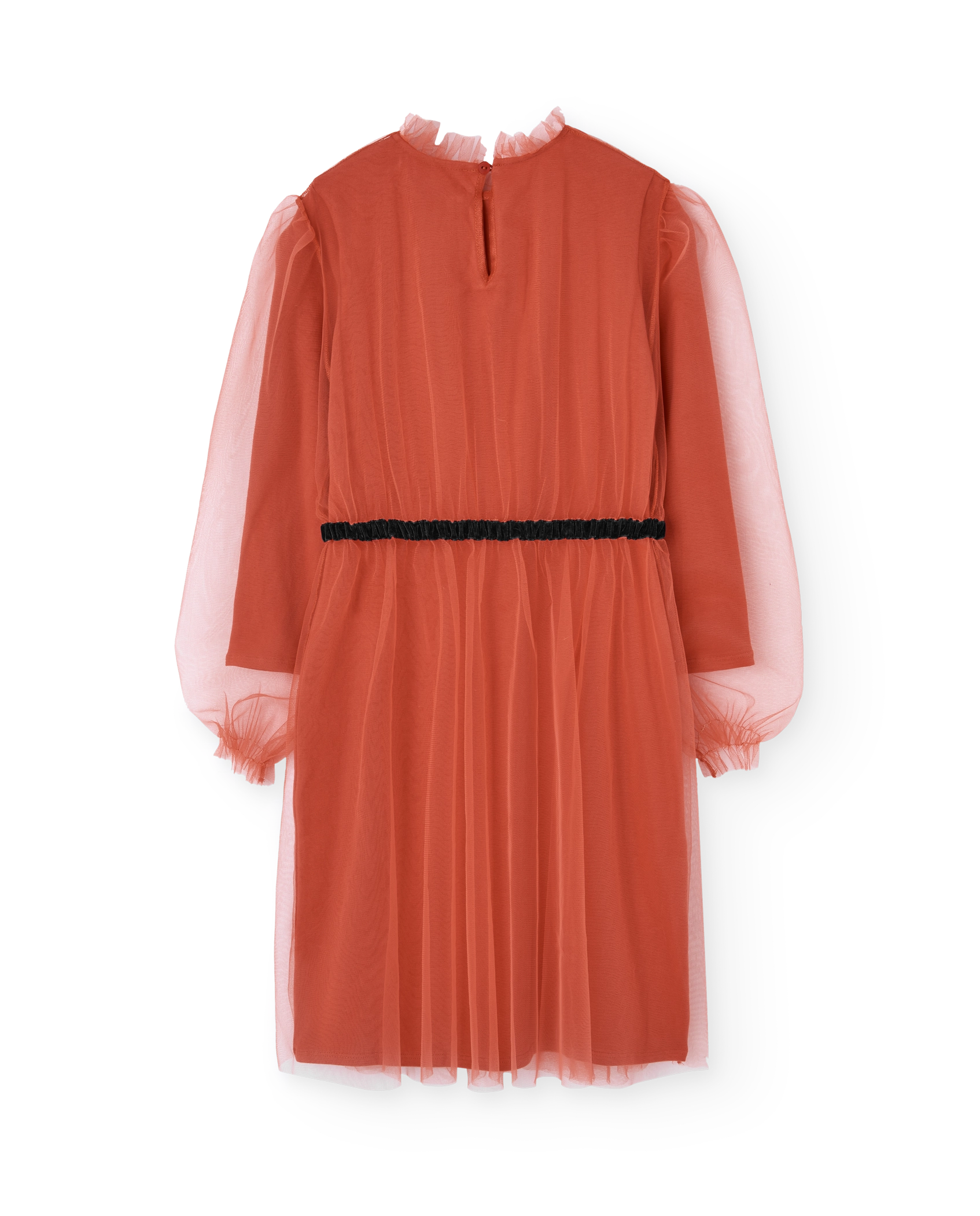 Red Tulle Tortoise Dress PRODUCT BACK