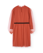 Red Tulle Tortoise Dress PRODUCT BACK