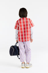 Lavender Elephant Pants MODEL BACK