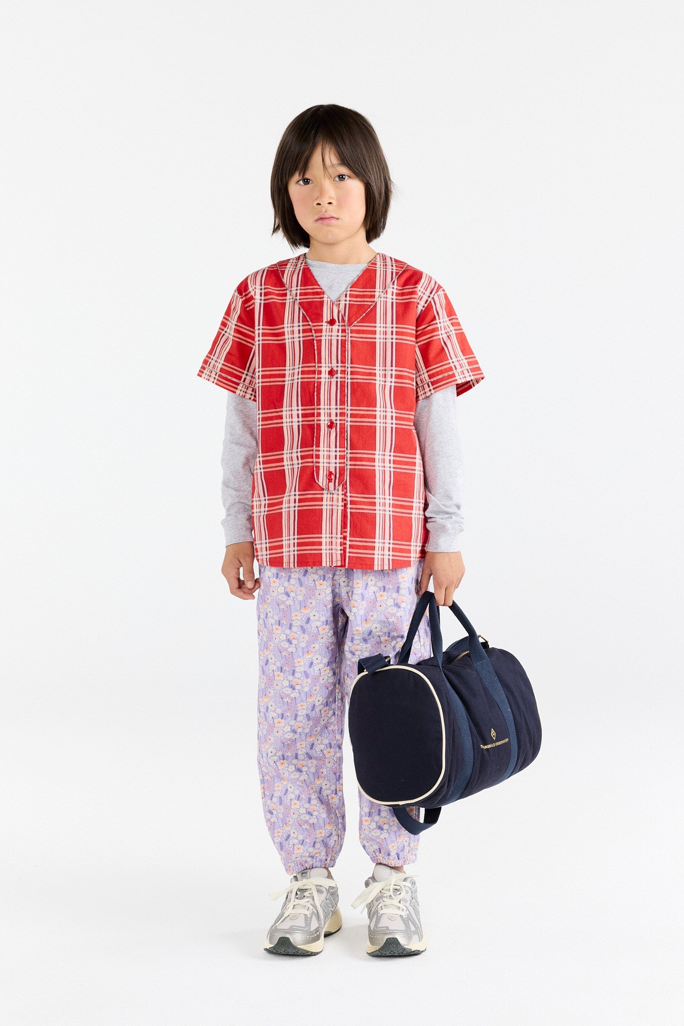 Lavender Elephant Pants MODEL FRONT