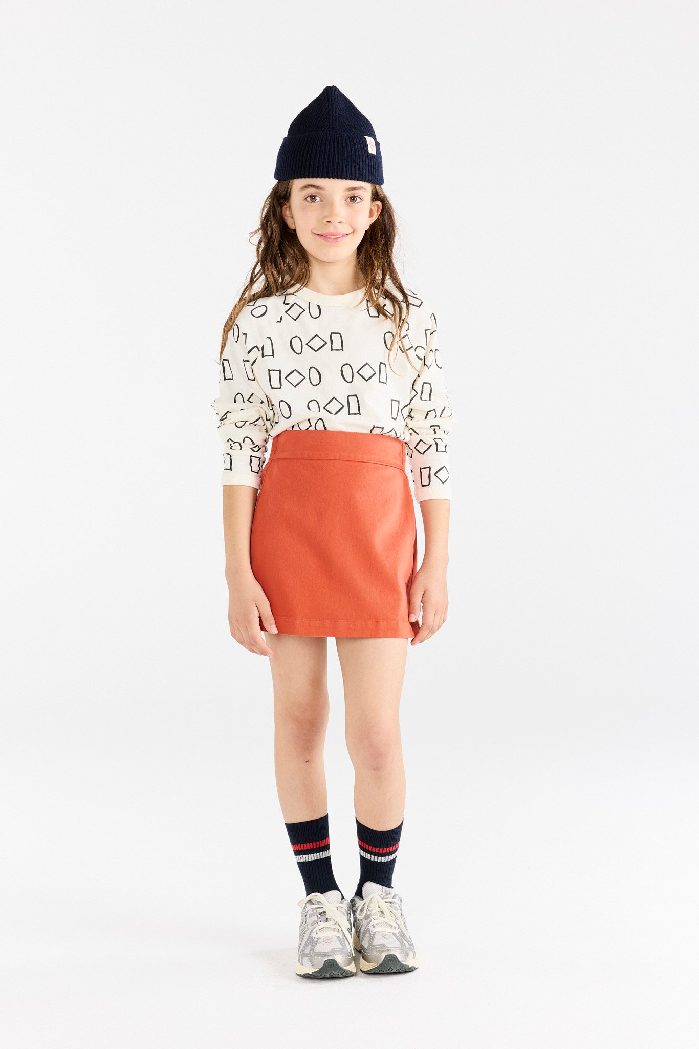 Fig Red Swan MinI Skirt MODEL FRONT