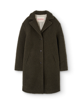 Deep Green Jaguar Coat PRODUCT FRONT