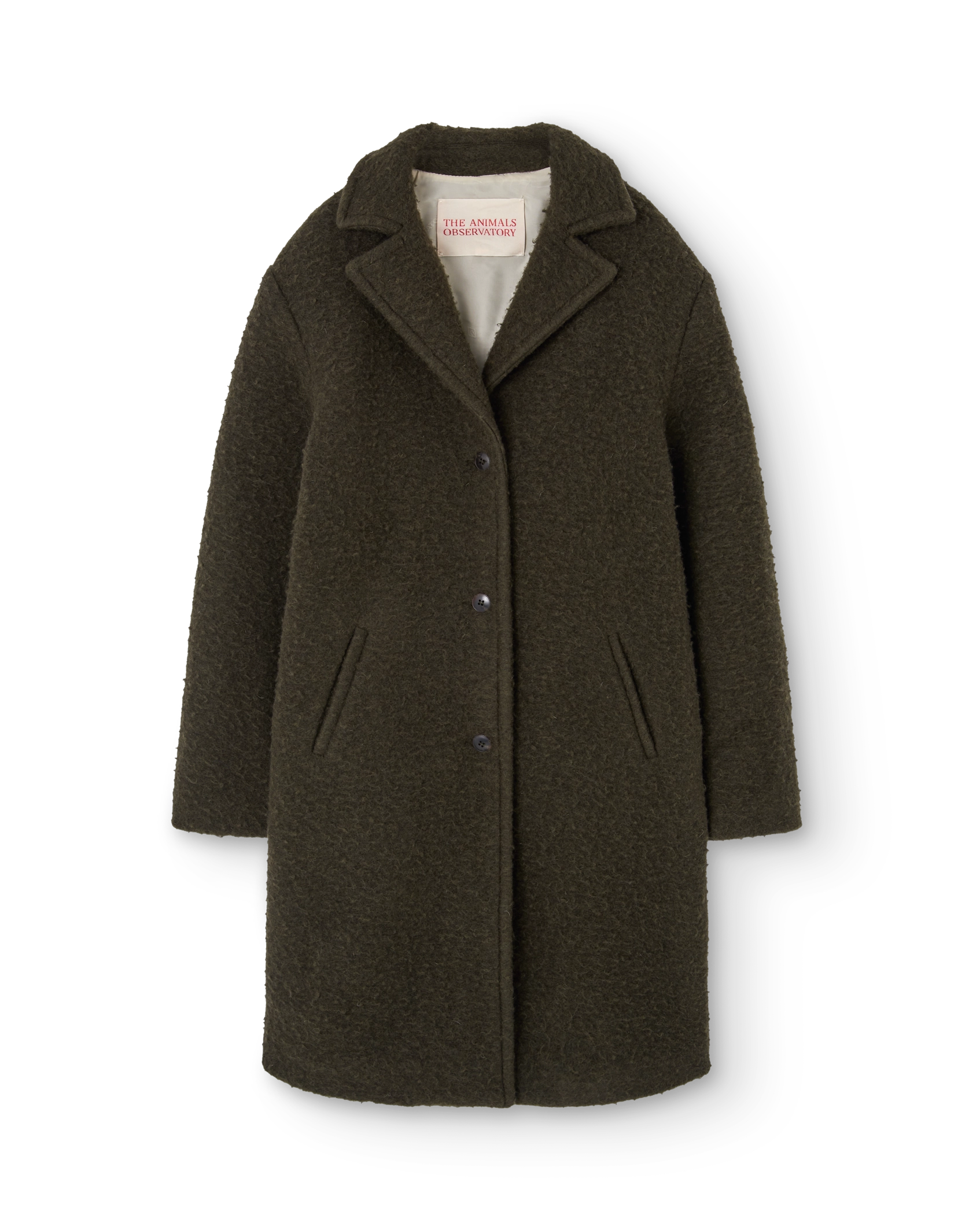 Deep Green Jaguar Coat PRODUCT FRONT
