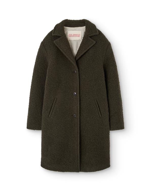 Deep Green Jaguar Coat PRODUCT FRONT