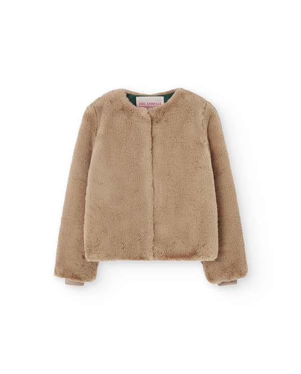 Beige Okapi Jacket PRODUCT FRONT
