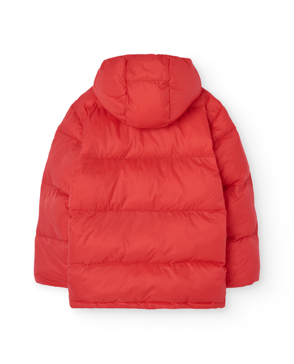 Red Lemur Puffer Jacket PRODUCT BACK